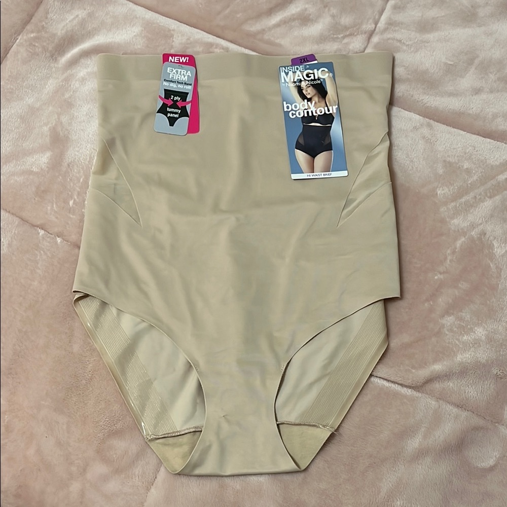 Inside Magic by Naomi & Nicole Body Contour Shapewear 2XL Extra Firm Tummy Panel